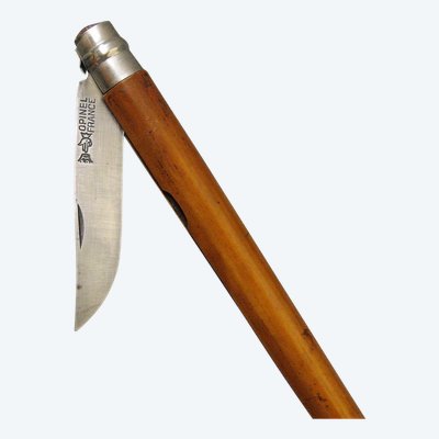 Canne à Système Avec Couteau Dépliant. Opinel.