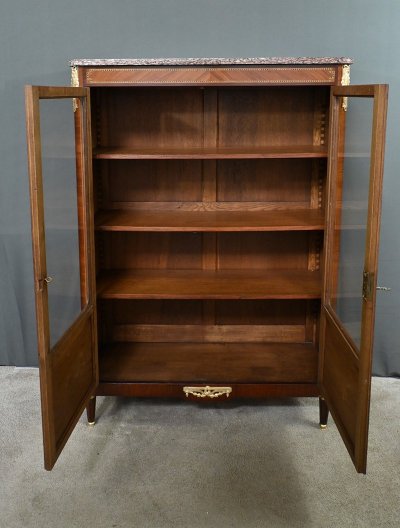 Libreria in palissandro e mogano, stile Luigi XVI - Inizio XX secolo