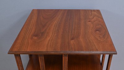 Large revolving bookcase in solid mahogany - Late 19th century