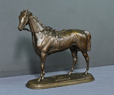 Cavallo "Saucebox" in bronzo, di P. Lenordez - seconda metà del XIX secolo