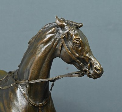 Cavallo "Saucebox" in bronzo, di P. Lenordez - seconda metà del XIX secolo