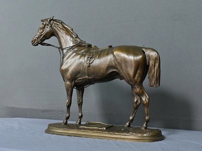 Cavallo "Saucebox" in bronzo, di P. Lenordez - seconda metà del XIX secolo
