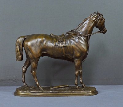 Cavallo "Saucebox" in bronzo, di P. Lenordez - seconda metà del XIX secolo