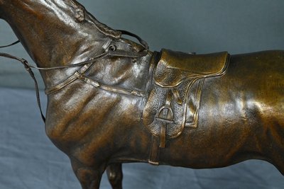 Cavallo "Saucebox" in bronzo, di P. Lenordez - seconda metà del XIX secolo