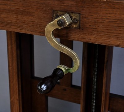 Chevalet d’Atelier Double-Face en Chêne – Milieu XIXe