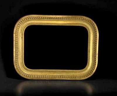 ANCIENT 19th CENTURY FRAME IN WOOD AND GILDED STUC SCULPTTED FOR PAINTING 46 CM X 34 CM