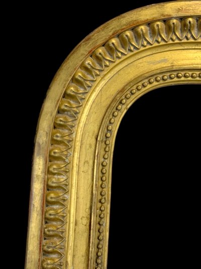ANCIENT 19th CENTURY FRAME IN WOOD AND GILDED STUC SCULPTTED FOR PAINTING 46 CM X 34 CM
