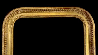 ANCIENT 19th CENTURY FRAME IN WOOD AND GILDED STUC SCULPTTED FOR PAINTING 46 CM X 34 CM