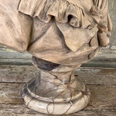 Busto di bambino in terracotta XIX secolo