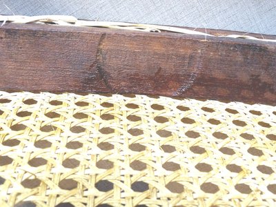 Square Thonet stool, caned, No. 56 circa 1900
