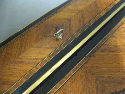 Ecritoire De Voyage in marquetry 19th Century. Napoleon III period.