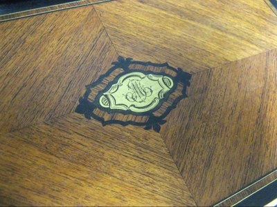 Ecritoire De Voyage in marquetry 19th Century. Napoleon III period.