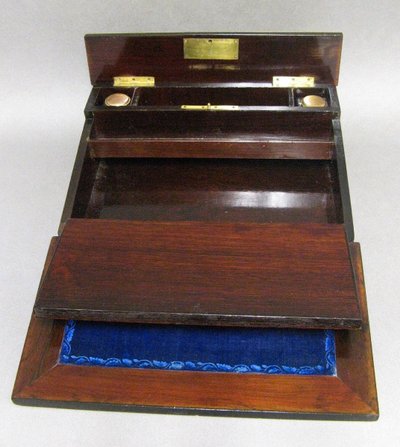 Ecritoire De Voyage in marquetry 19th Century. Napoleon III period.