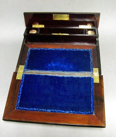 Ecritoire De Voyage in marquetry 19th Century. Napoleon III period.