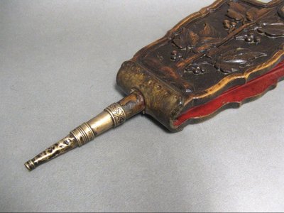 Holz Geschnitzter Kaminbalg XIX.
