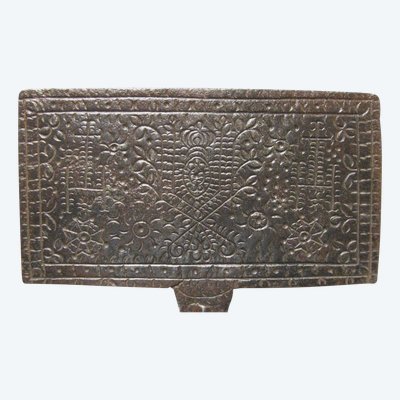 Gaufrier De Mariage XVIIIe. Moule à Oublies Du Perche. 