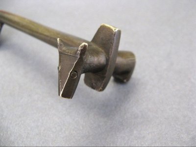 An ancient knife used to sacrifice Zebu during circumcision ceremonies.