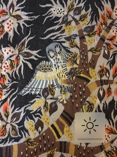 RAY & FOUR in Aubusson. Larger format (2.40m) "Jour & Nuit" wool tapestry