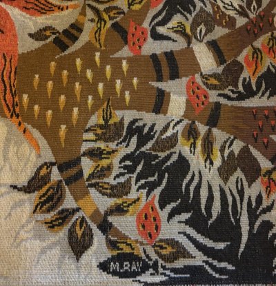 RAY & FOUR in Aubusson. Larger format (2.40m) "Jour & Nuit" wool tapestry