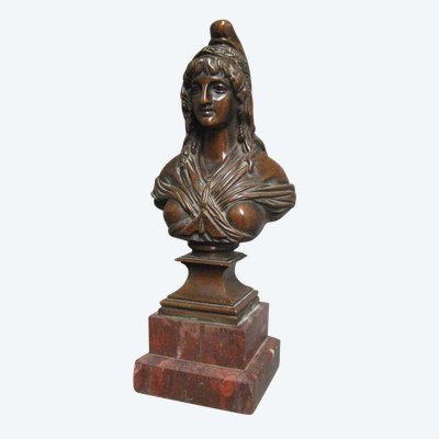 Franc Maçonnerie Buste De Marianne Bronze XIXe. 