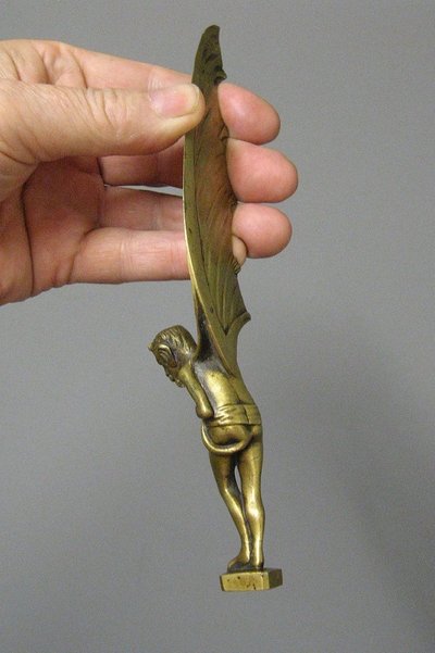 Bronze Seal, Wax Seal, Paper Cup. 19th C. Lucifer Satan.