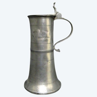 Pewter Wine Pitcher Strasbourg 1801. Empire - Consulate.