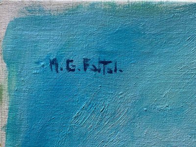 HST-Gemälde "Alpenlandschaft / Hochsavoyen" Marcelle GUETTA-FATTAL (1922-2009)