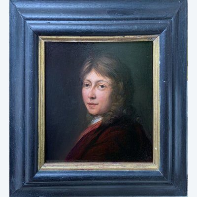 Portrait of a young man 18th century follower of Michiel van Mussloer (1645/1705)
