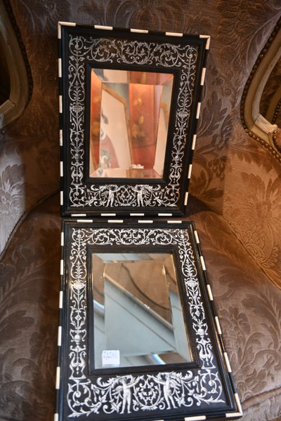 Pair of Renaissance-style mirrors Italy