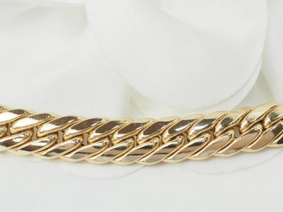 Collier maille anglaise en or jaune