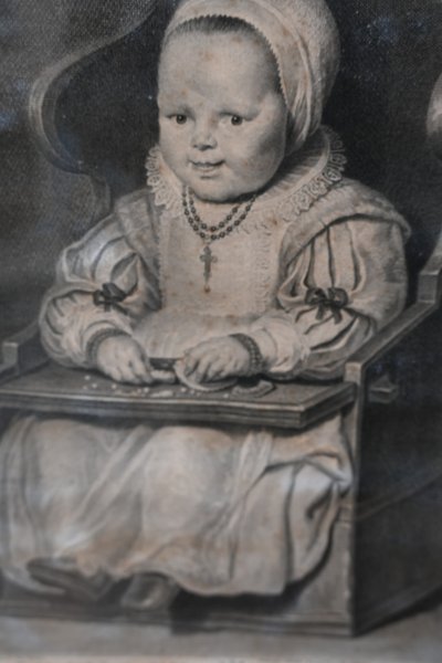 18th-century engraving of Rubens' son for the Marquis de Grimaldi