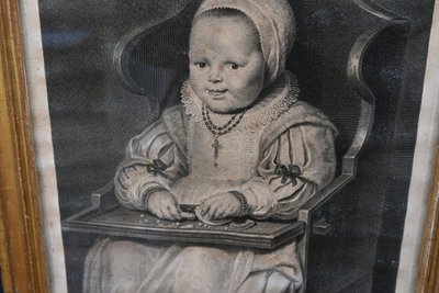 18th-century engraving of Rubens' son for the Marquis de Grimaldi