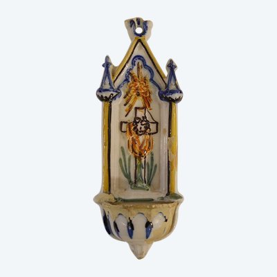 Earthenware holy water  font Martres-Tolosane