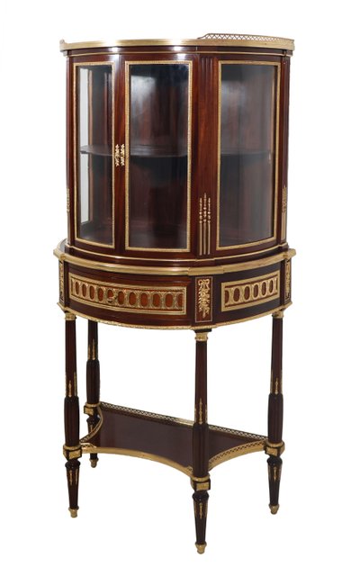 Half-moon display case attributed to Paul Sormani, late 19th century