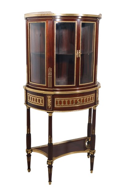 Half-moon display case attributed to Paul Sormani, late 19th century