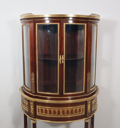 Half-moon display case attributed to Paul Sormani, late 19th century