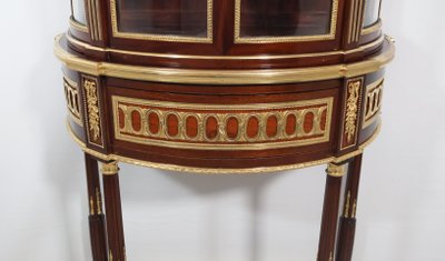 Half-moon display case attributed to Paul Sormani, late 19th century