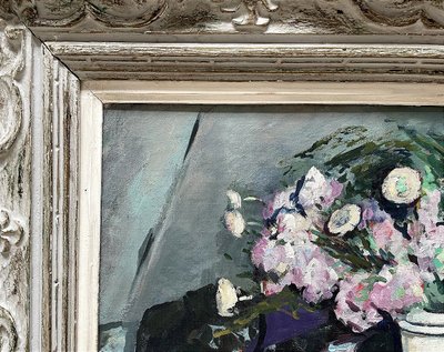 Arthur FAGES (1902-1984), Oil on Canvas, 1970s, "Bouquet de fleurs".