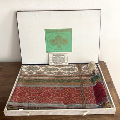 Raro Scialle in Kashmir francese XIX Maison Biétry, Fornitore delle Loro Maestà Imperiali