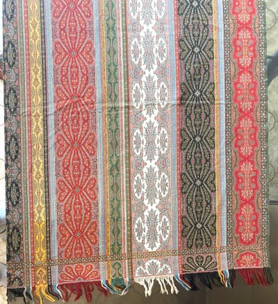 Raro Scialle in Kashmir francese XIX Maison Biétry, Fornitore delle Loro Maestà Imperiali