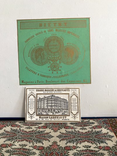 Raro Scialle in Kashmir francese XIX Maison Biétry, Fornitore delle Loro Maestà Imperiali