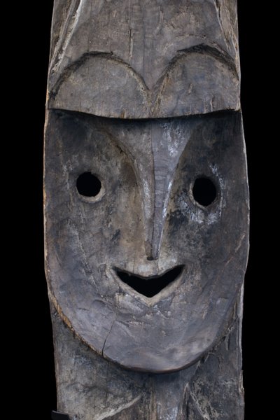 Figure Minja, sculpture, tribal art, Papua New Guinea, Oceanian art, Oceania, 146 x 21 cm