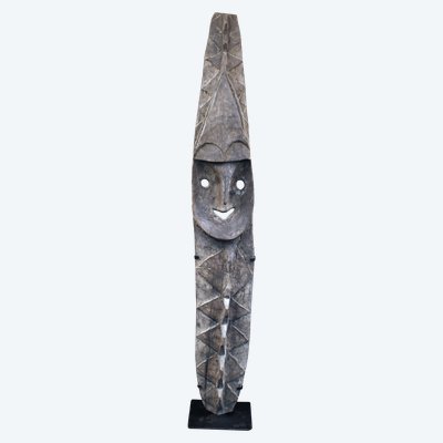 Figure Minja, sculpture, tribal art, Papua New Guinea, Oceanian art, Oceania, 146 x 21 cm
