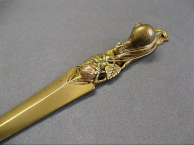 Gilded Bronze Art Nouveau Snail Paper Cup Signed Frécourt.