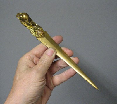 Gilded Bronze Art Nouveau Snail Paper Cup Signed Frécourt.