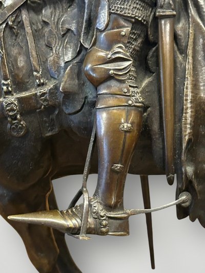 Emmanuel Frèmiet Paris (1824-1910) Bronze « le Duc D’orleans à Cheval » 
