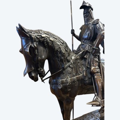 Emmanuel Frèmiet Paris (1824-1910) Bronze « le Duc D’orleans à Cheval » 