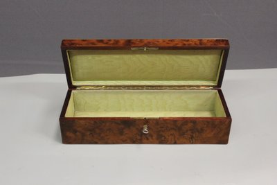 Napoleon III marquetry jewelry box, late 19th century