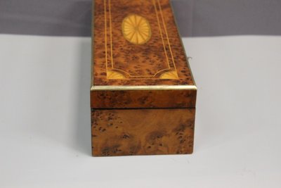 Napoleon III marquetry jewelry box, late 19th century