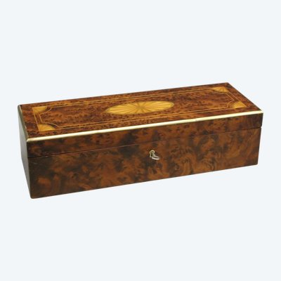 Napoleon III marquetry jewelry box, late 19th century